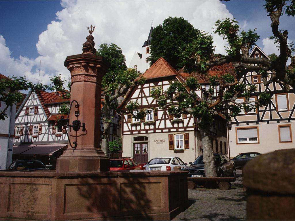Hotel Garni Zur Bergstrasse Zwingenberg (Hessen) Exterior foto